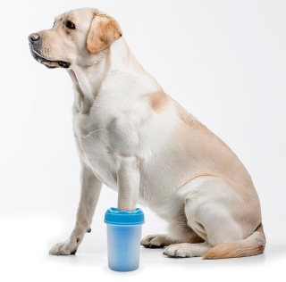 Czyścik do łap S/M niebieski