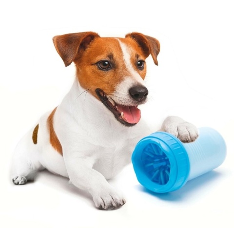 Czyścik do łap S/M niebieski