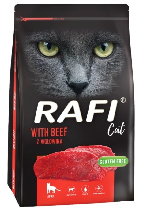 Dolina Noteci Rafi Cat Karma Sucha Dla Kota Z Wołowiną 7kg