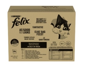 Felix Fantastic Karma Dla Kotów Wybór Smaków 120x85g