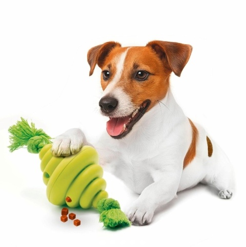 Silikonowy szarpak na przysmaki zielony