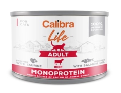 Calibra Cat Adult Life Karma Dla Kota Z Wołowiną 200g