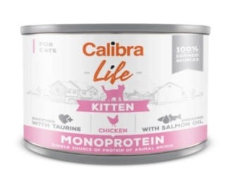 Calibra Cat Life Kitten Karma Dla Kota Z Kurczakiem 200g