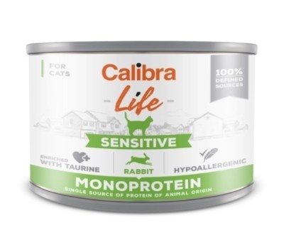 Calibra Cat Life Sensitive Karma Dla Kota Z Królikiem 200g
