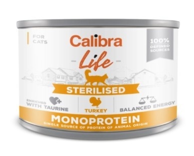 Calibra Cat Life Sterilised Karma Dla Kota Z Indykiem 200g