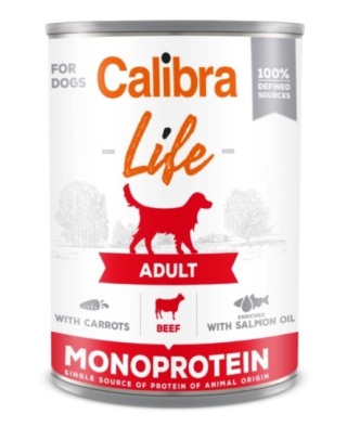 Calibra Dog Life Adult Beef With Carrots Karma Dla Psa 400g