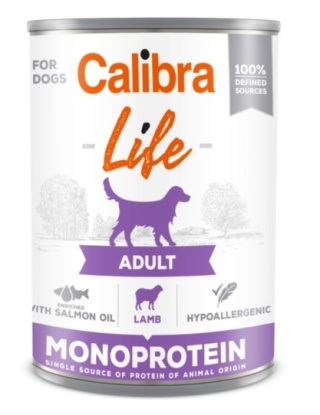 Calibra Dog Life Adult Lamb Karma Dla Psa 400g