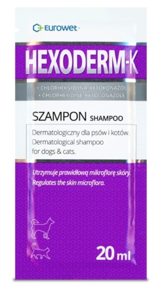 Eurowet Hexoderm-K Szampon Dla Psa I Kota 20ml