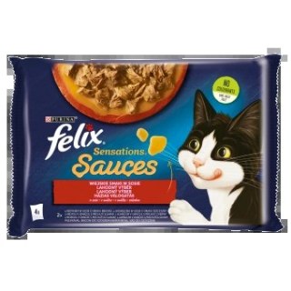 Felix Sensations Sauces Karma Dla Kota Wiejskie Smaki W Sosie 4x85g