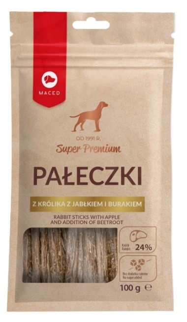 MACED Pałeczki z Królika z Jabłkiem i Burakiem 100g