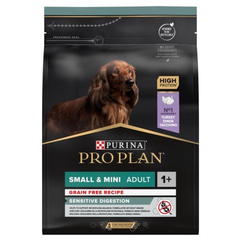 PRO PLAN Sensitive Digestion Small & Mini Adult Indyk 2,5kg
