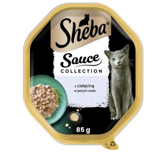 Sheba Sauce Collection Karma Mokra Dla Kota Z Cielęciną W Sosie 85g