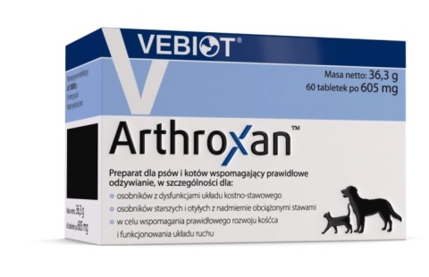 Vebiot Arthroxan Suplement Dla Psa 60 Tabletek