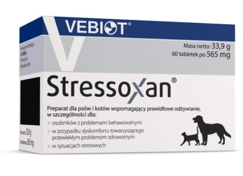 Vebiot Stressoxan Suplement Dla Psa 60 Tabletek