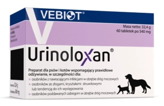 Vebiot Urinoloxan Suplement Dla Psa 60 Tabletek