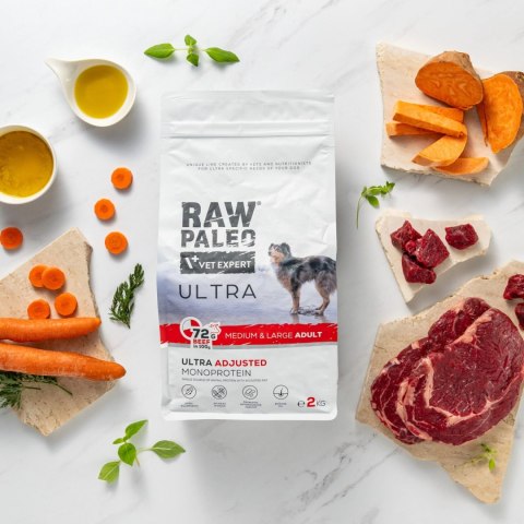 VetExpert Raw Paleo Ultra Beef Adult Medium/Large 10kg
