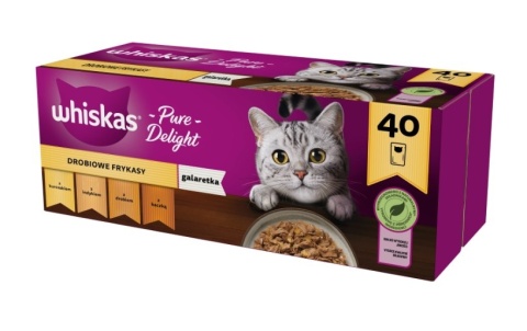Whiskas Adult Saszetki 40 x 85g Drobiowe Frykasy Mokra Karma