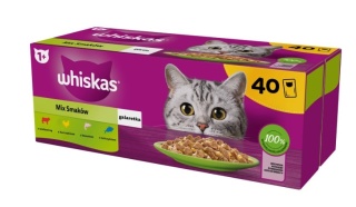 Whiskas Adult Saszetki 40 x 85g Mix Smaków - Mokra Karma Dla Kota