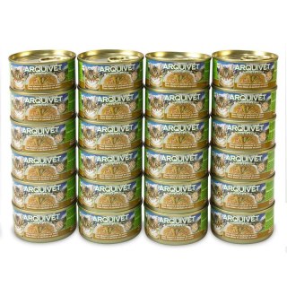 Arquivet Puszka dla kota z tuńczykiem i sardelką 24 x 80g
