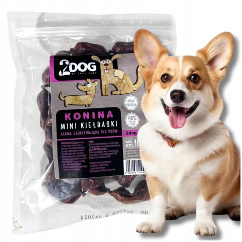 2Dog Mini kiełbaski KOŃ 160g