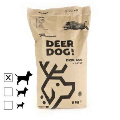 Deer Dog Dzik z batatami 5 kg duże rasy sucha karma