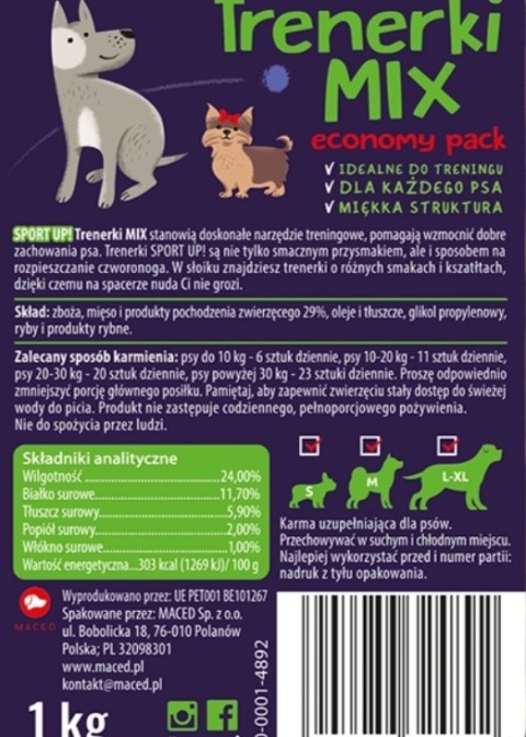 Maced Sport Up!! Trenerki Mix 1kg