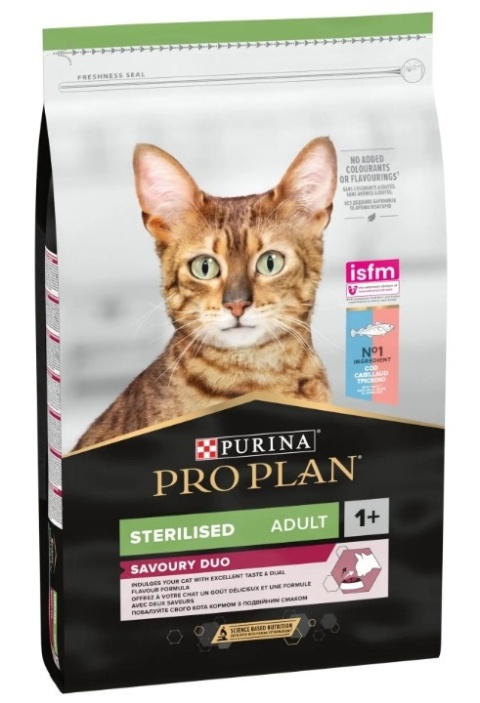 PURINA Pro Plan Cat Sterilised Dorsz i Pstrąg 10kg