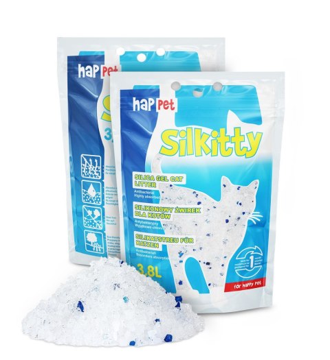 Żwirek SILKITTY Happet silikonowy 3,8l 1,5kg