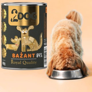 2Dog Mokra karma dla psa Bażant 84% mięsa ROYAL QUALITY 400g monoproteinowa