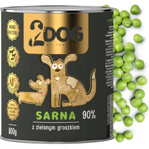 MOKRA KARMA DLA PSA SARNA 800 g MONOPROTEINOWA HIPOALERGICZNA Z BŁONNIKIEM