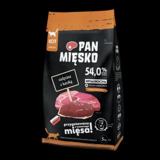 PAN MIĘSKO Cielęcina Z Kaczką M Dla Kota 5kg