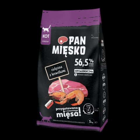 PAN MIĘSKO Cielęcina Z Krewetkami Dla Kota S 5kg
