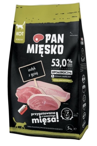 PAN MIĘSKO Indyk Z Gęsią S Dla Kota 5kg