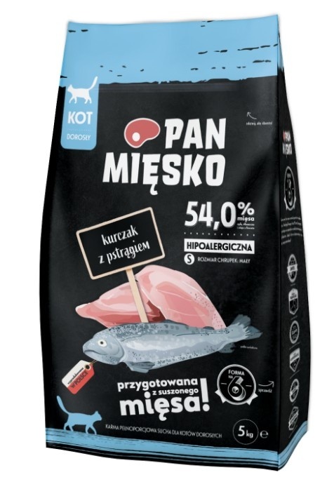 PAN MIĘSKO Kurczak Z Pstrągiem S Dla Kota 5kg