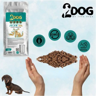 SUCHA KARMA DLA PSA 2Dog JELEŃ 1,2kg ZIMNOTŁOCZONA HIPOALERGICZNA PREMIUM