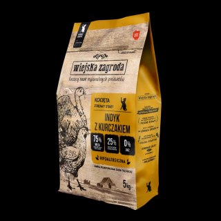 Wiejska Zagroda Indyk Z Kurczakiem Dla Kociąt 5kg