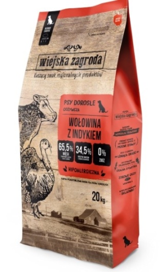 Wiejska Zagroda Wołowina Z Indykiem 20kg