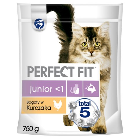 PERFECT FIT (Junior) 750g Bogaty w kurczaka - sucha karma dla kota