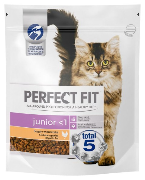 PERFECT FIT (Junior) 750g Bogaty w kurczaka - sucha karma dla kota