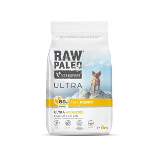 Vetexpert Raw Paleo Ultra Karma Dla Szczeniąt Małych Ras Indyk 8kg
