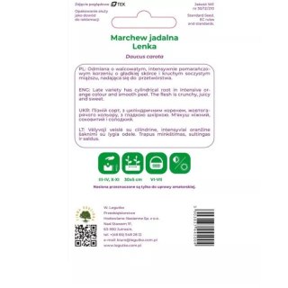 Marchew jadalna Lenka - śr. Wczesna