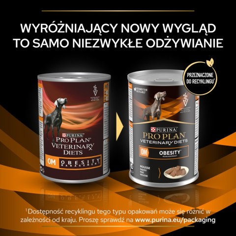 PRO PLAN Veterinary Diets OM Obesity Management Karma mokra dla psa mus 400g