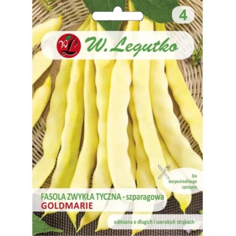 Fasola szparagowa tyczna żółtostrąkowa Goldmarie Mamut