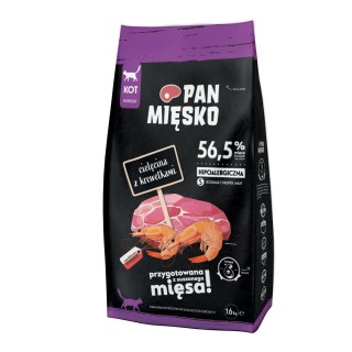 PAN MIĘSKO Cielęcina z krewetkami S 1,6kg dla kota