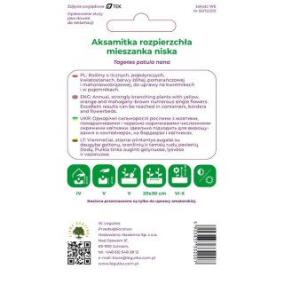 Aksamitka rozpierzchła - mieszanka kolorów