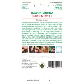 Arbuz (Kawon) 'Crimson Sweet' - miąższ czerwony
