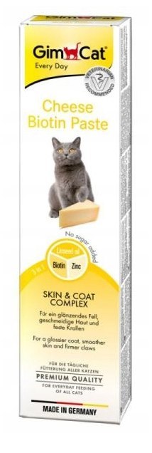 Gimcat Pasta Z Biotyną I Serem Dla Kota 200g
