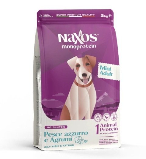 Naxos Adult Mini ryba z cytrusami dla psów dorosłych 2kg