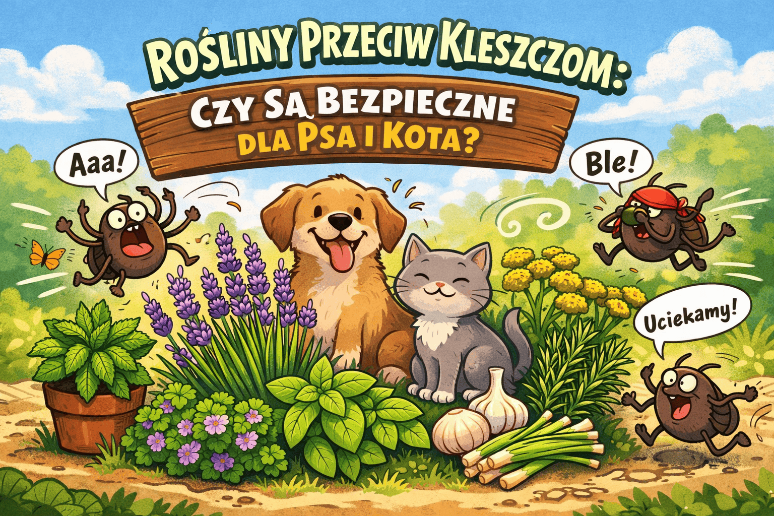 10 roślin przeciw kleszczom w ogrodzie – czy są bezpieczne dla psa i kota?