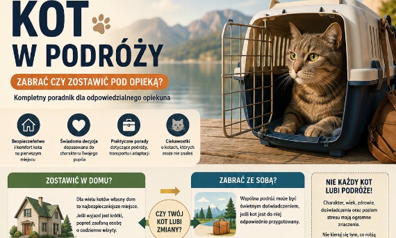 Kot w podróży – zabrać ze sobą czy zostawić pod opieką? Kompletny poradnik dla odpowiedzialnego opiekuna